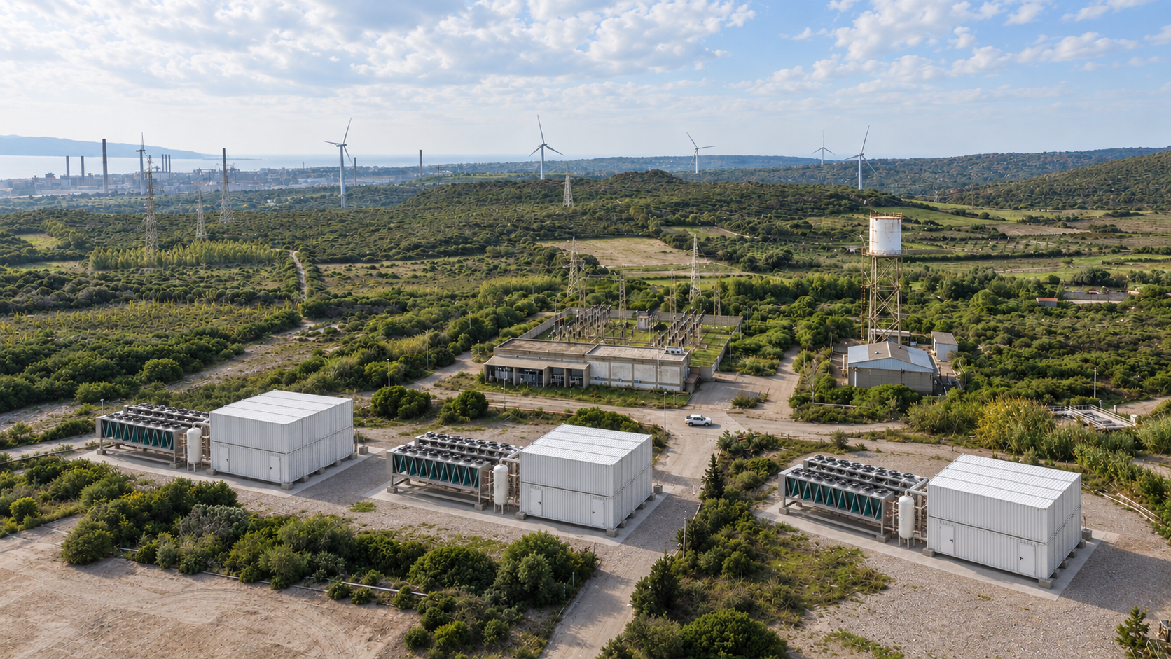 Industrial Energy Site by the Coast