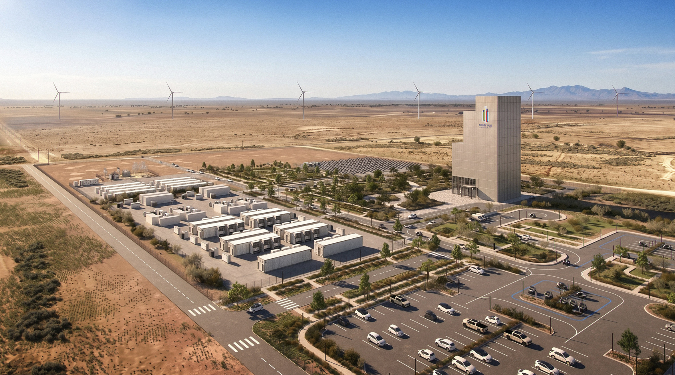 Render of the Snyder AI multi-technology power and compute campus