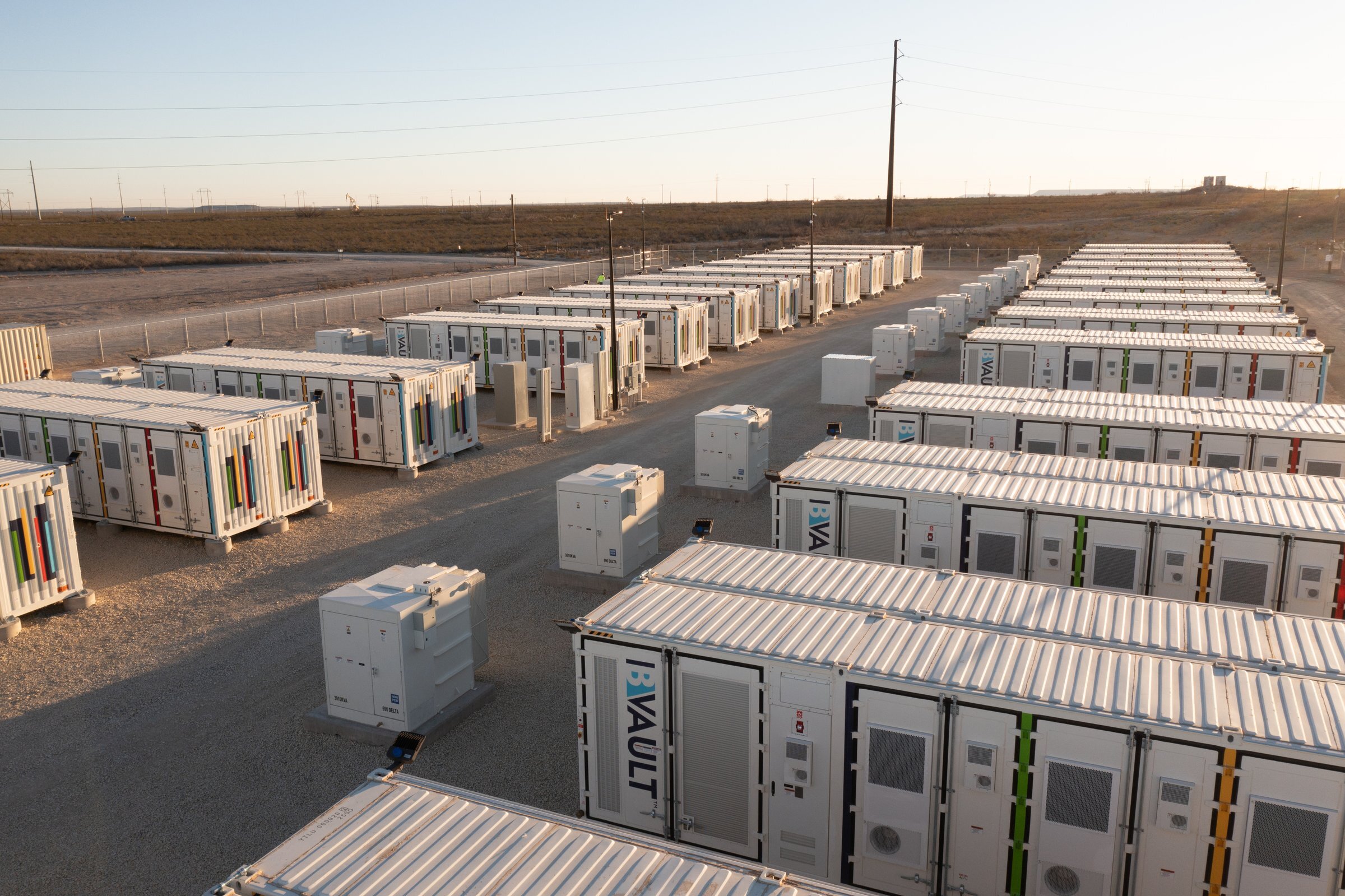 B-VAULT AC container rows at the St. Gall site
