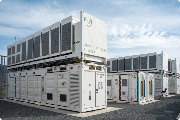PG&E clean hydrogen fuel cell units at the Calistoga Resiliency Center