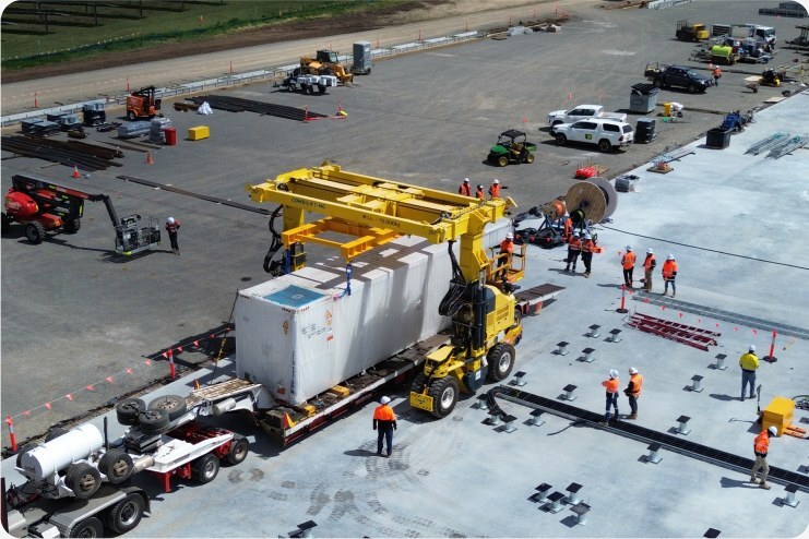 B-VAULT module delivery and installation