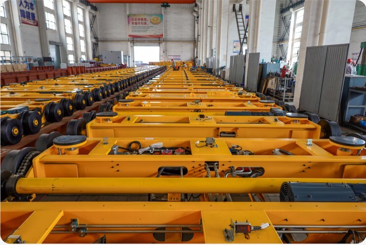 EVx trolley systems in the Rudong assembly hall