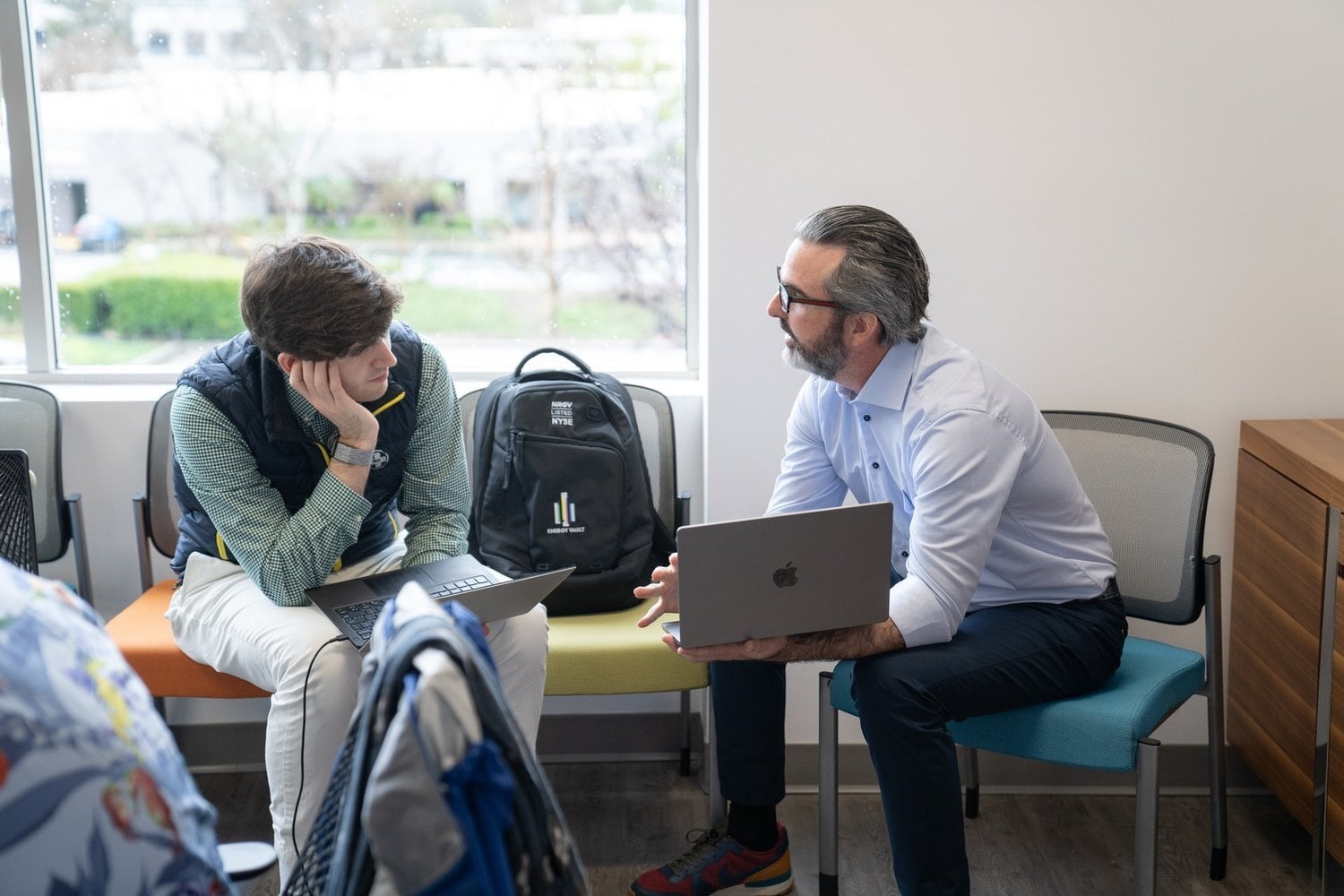 Energy Vault team members collaborating